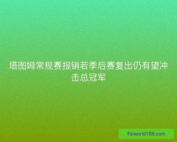 塔图姆常规赛报销若季后赛复出仍有望冲击总冠军